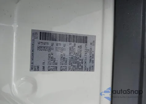 2020 Nissan Rogue Sl Fwd из США, поврежденный, VIN 5N1AT2MT5LC765179